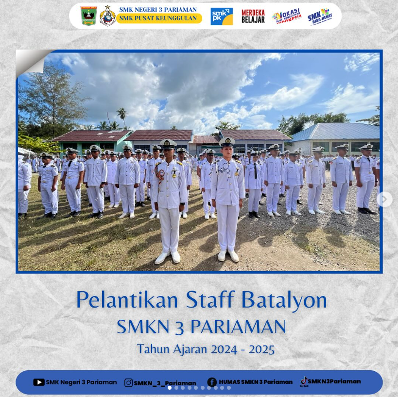 Pelantikan Staff Batalyon SMKN 3 Pariaman