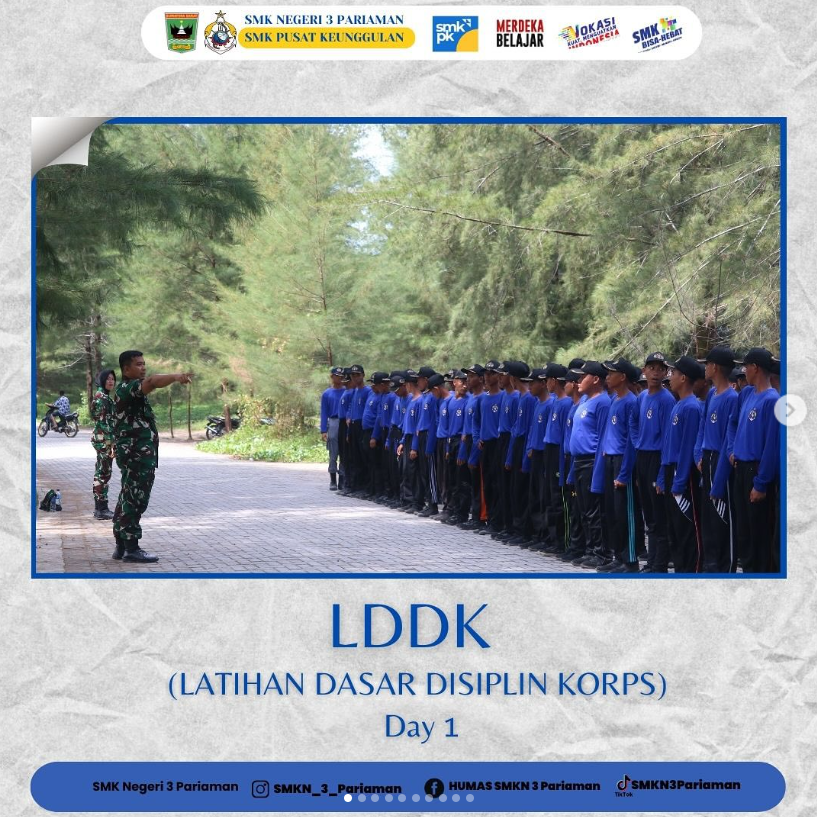 LATIHAN DASAR DISIPLIN KORPS(LDDK) tARUNA/I ANGKATAN XXII
