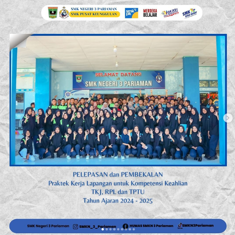 Pelepasan dan Pembekalan bagi Taruna yang akan berangkat Praktek Kerja Lapangan